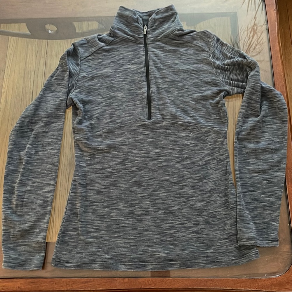 Columbia 1/2 Zip Pullover Heather Gray. Size-S